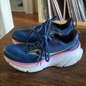 Saucony Guide 17 Women's Running Shoes navy blue orchid